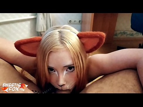 ❤️ Kitsune vale Dick ak kom nan bouch li ❤ Ponografi anal nan nou